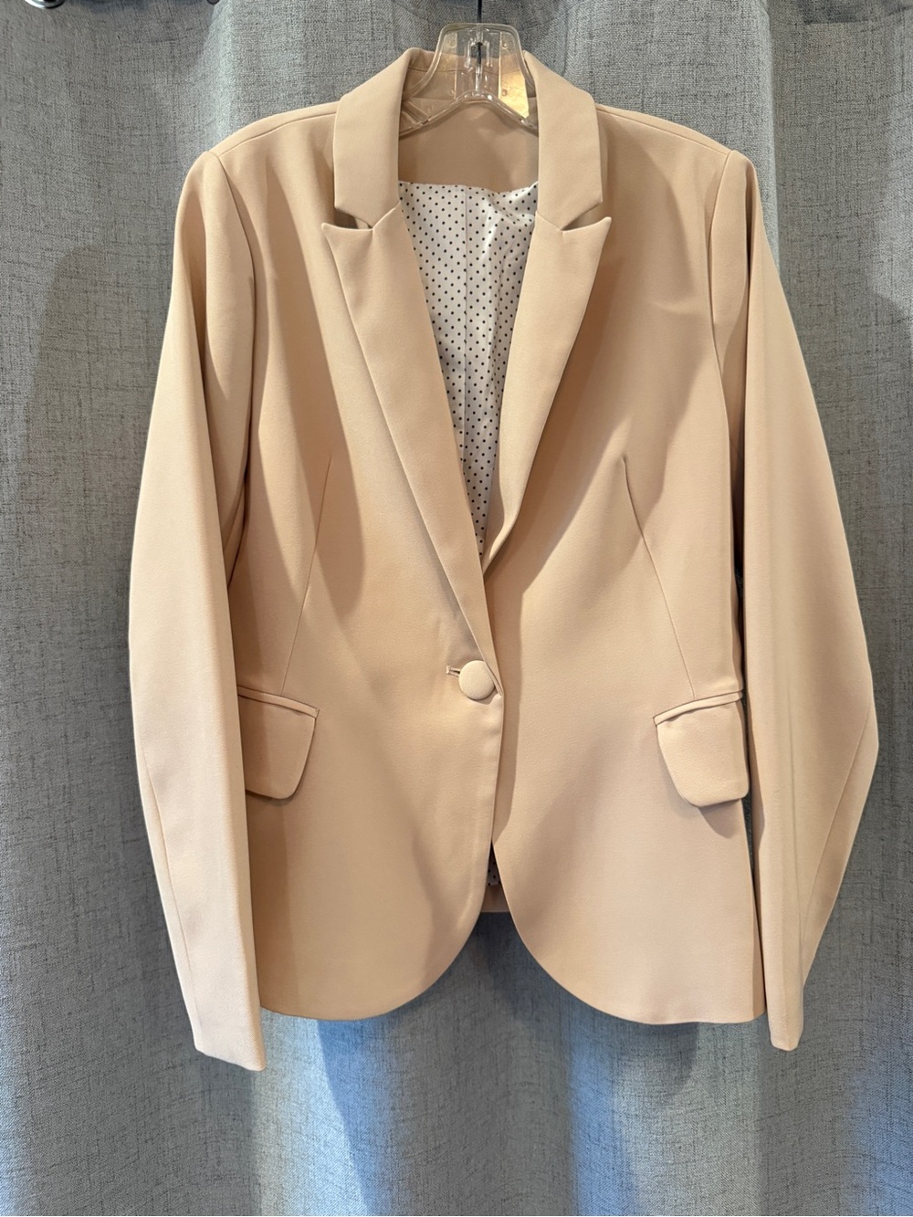 Single-Button Sienna Sand Blazer